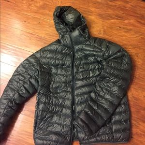 Dark green Uniqlo parka