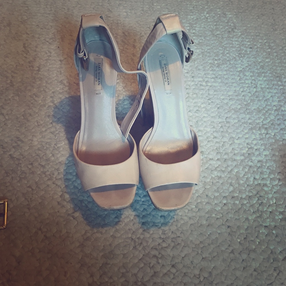 Zara comfy heels