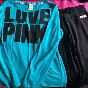 Crewneck and slim pant set good condition