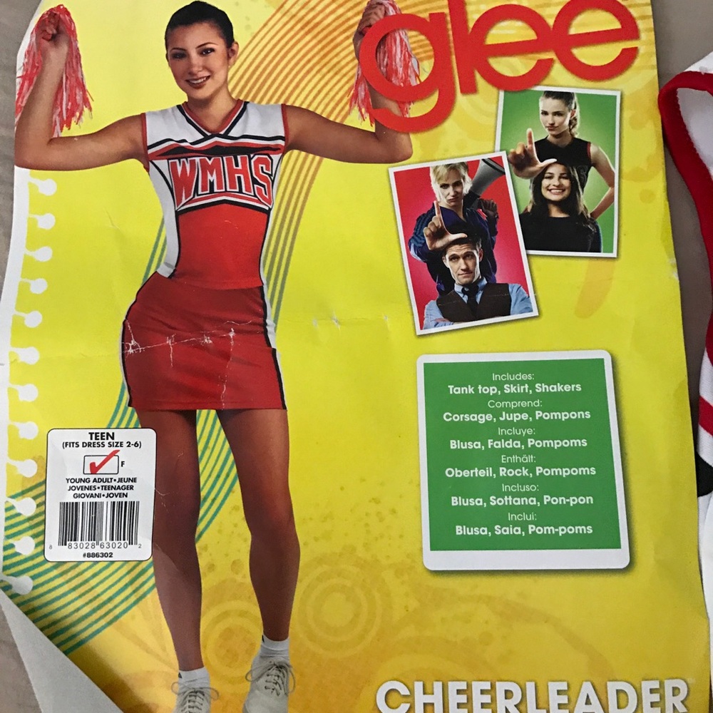 cheerleading costume from tv show Glee
