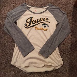Iowa Hawkeyes long sleeve shirt.
