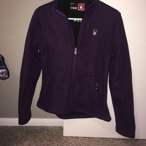 Spyder Sweater Jacket-Full-Zip-Textured-Purple