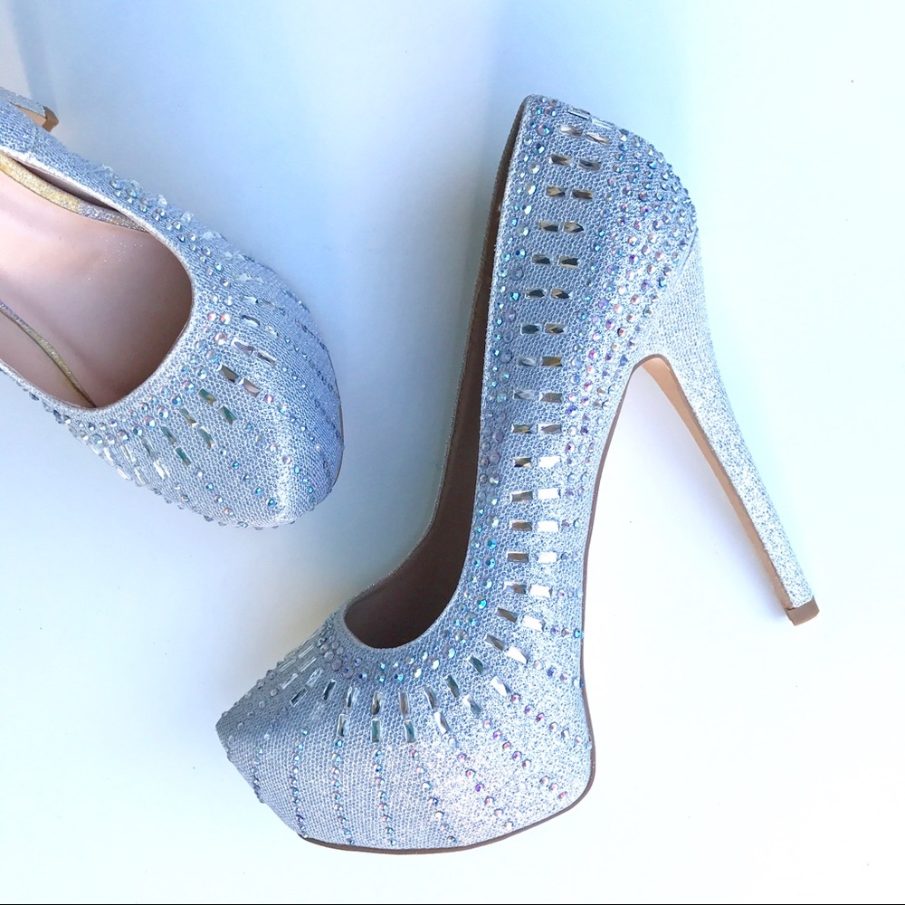 Cathy Jean silver heels 