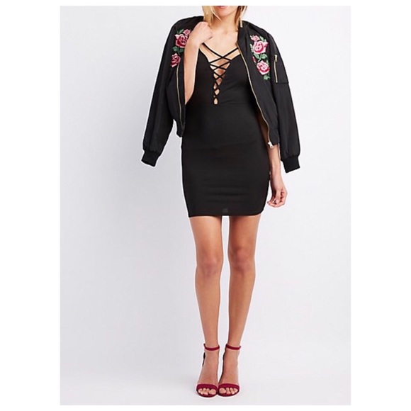 🔥 Strappy Black bodycon dress - Picture 2 of 3