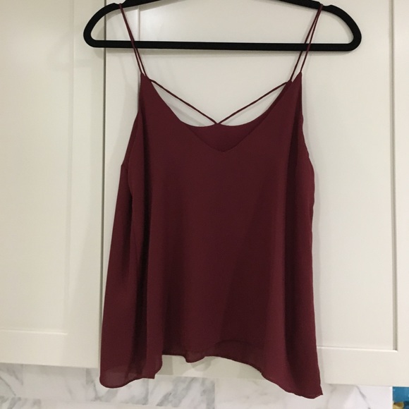 Lucca Couture Blouse - Wine - Picture 2 of 3