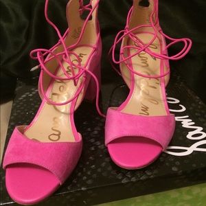 Sam Edelman hot pink shoes in box!