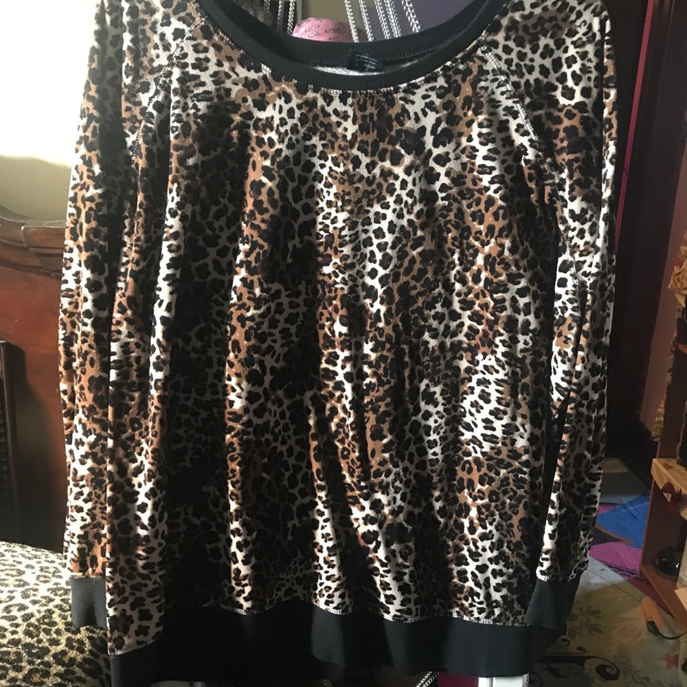 Leopard print sweater 3x