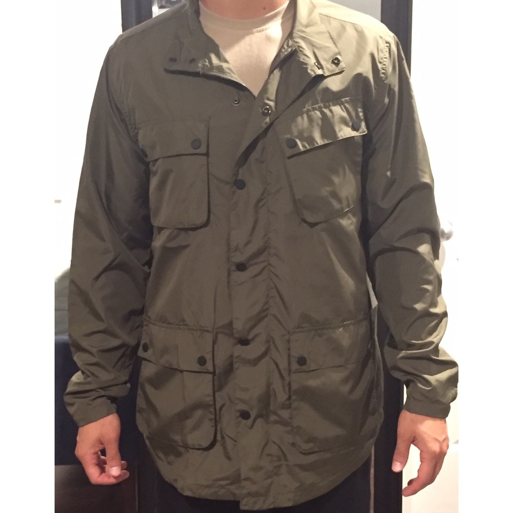 Tops- Men's large olive colored cargo jacket