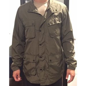 Tops- Men's large olive colored cargo jacket