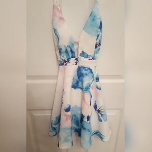 Beautiful Figleaf Watercolor Dress