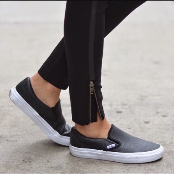 vans perforated leather