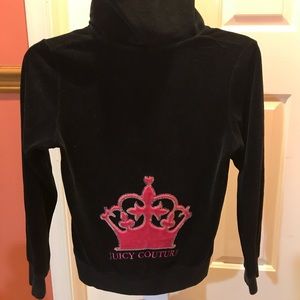 Juicy couture black velour set