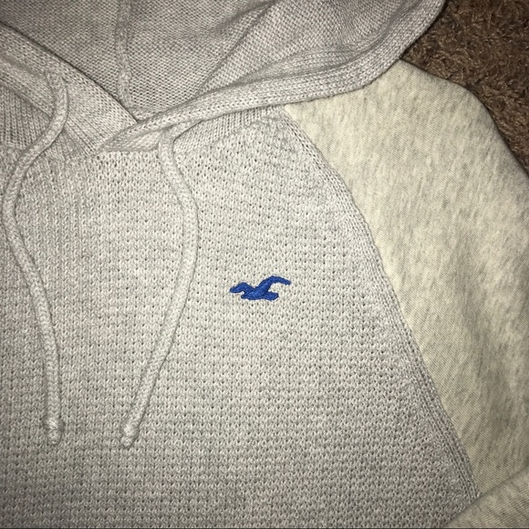 waffle-knit hoodie (gray) - Picture 2 of 4