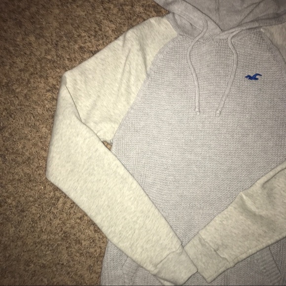 waffle-knit hoodie (gray) - Picture 4 of 4