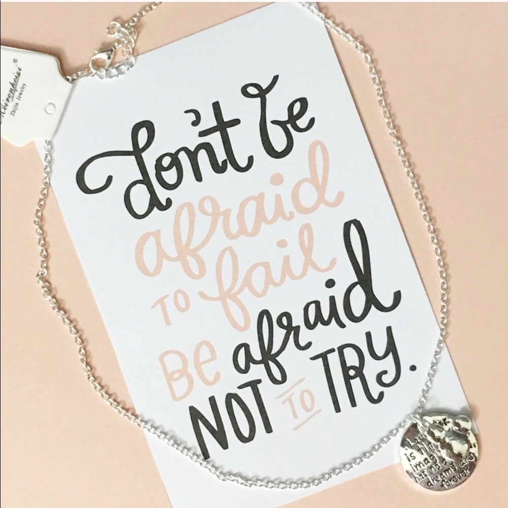 Laughter, Imagination, Dreams Necklace - Picture 2 of 3