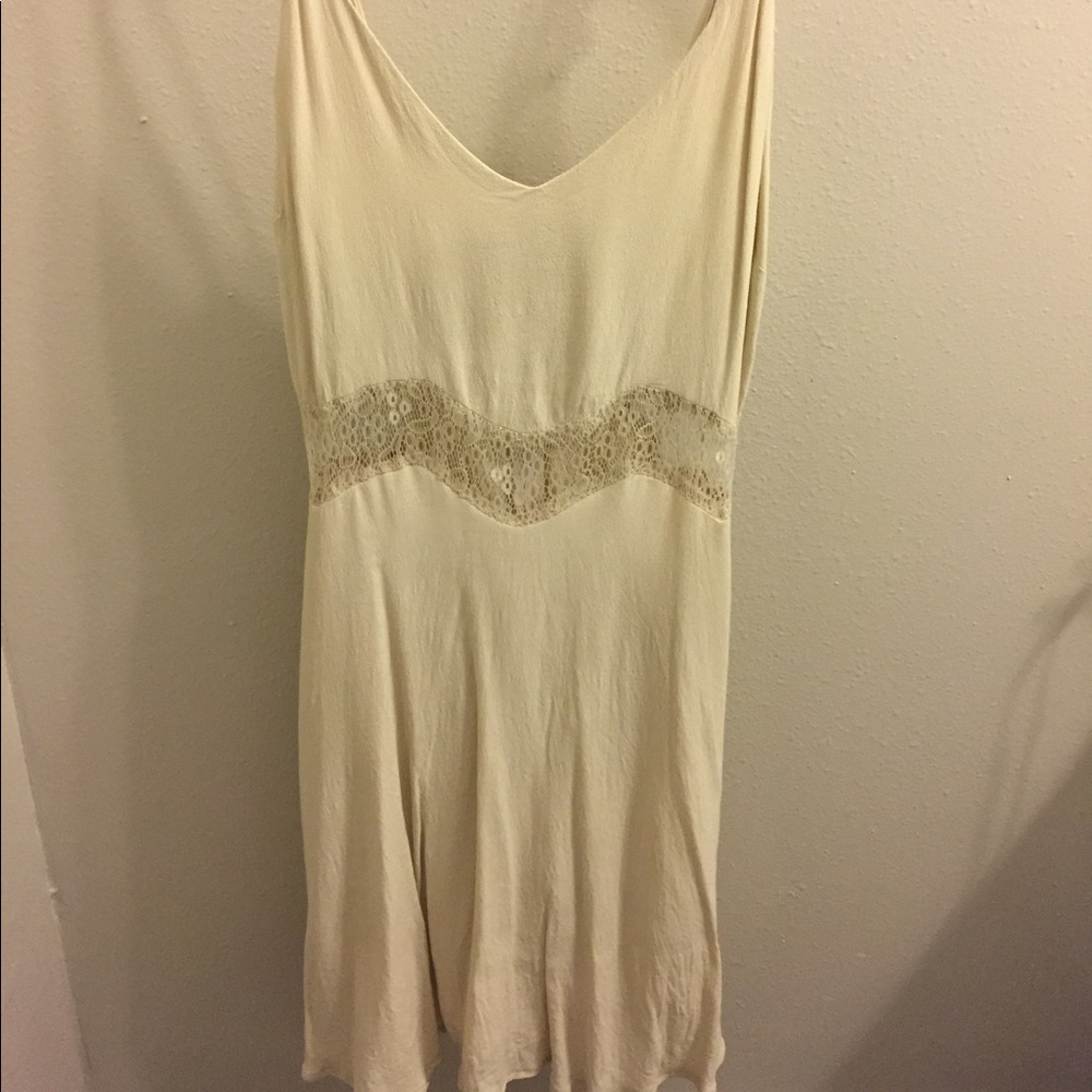 Cream colored flowy dress