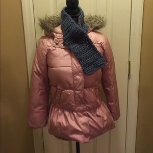 Girls pink gap coat