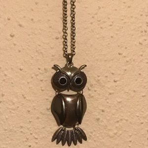 Vintage owl pendant necklace