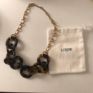 J.Crew Tortoise Shell Link Statement Necklace