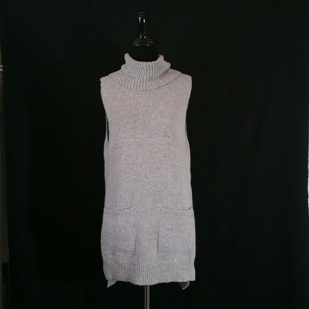Forever 21 Tunic cowl neck sweater sleeveless Sz S