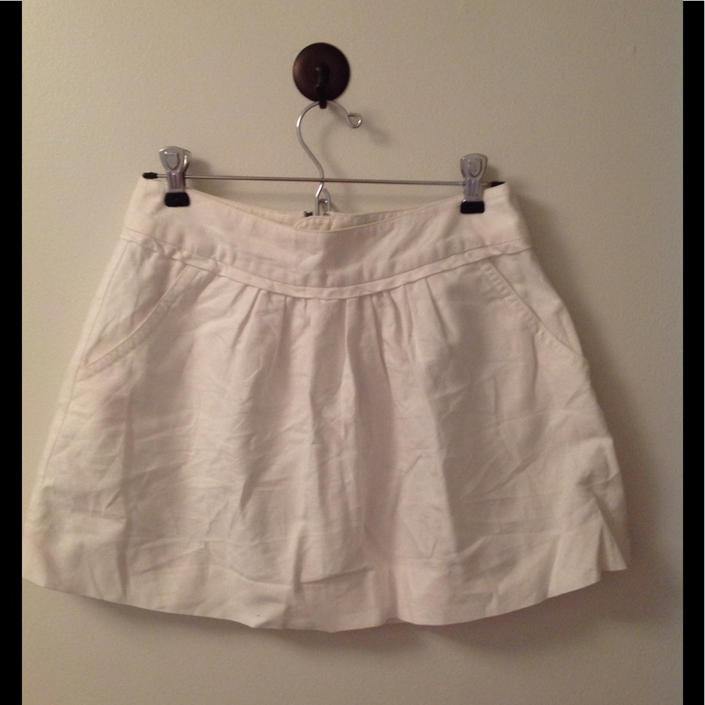 White jcrew skirt