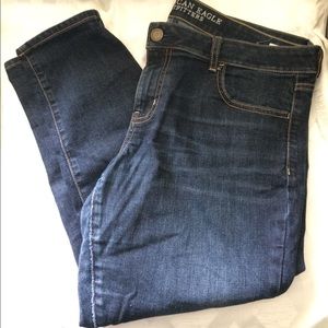 American Eagle blue ankle jegging, 16 short