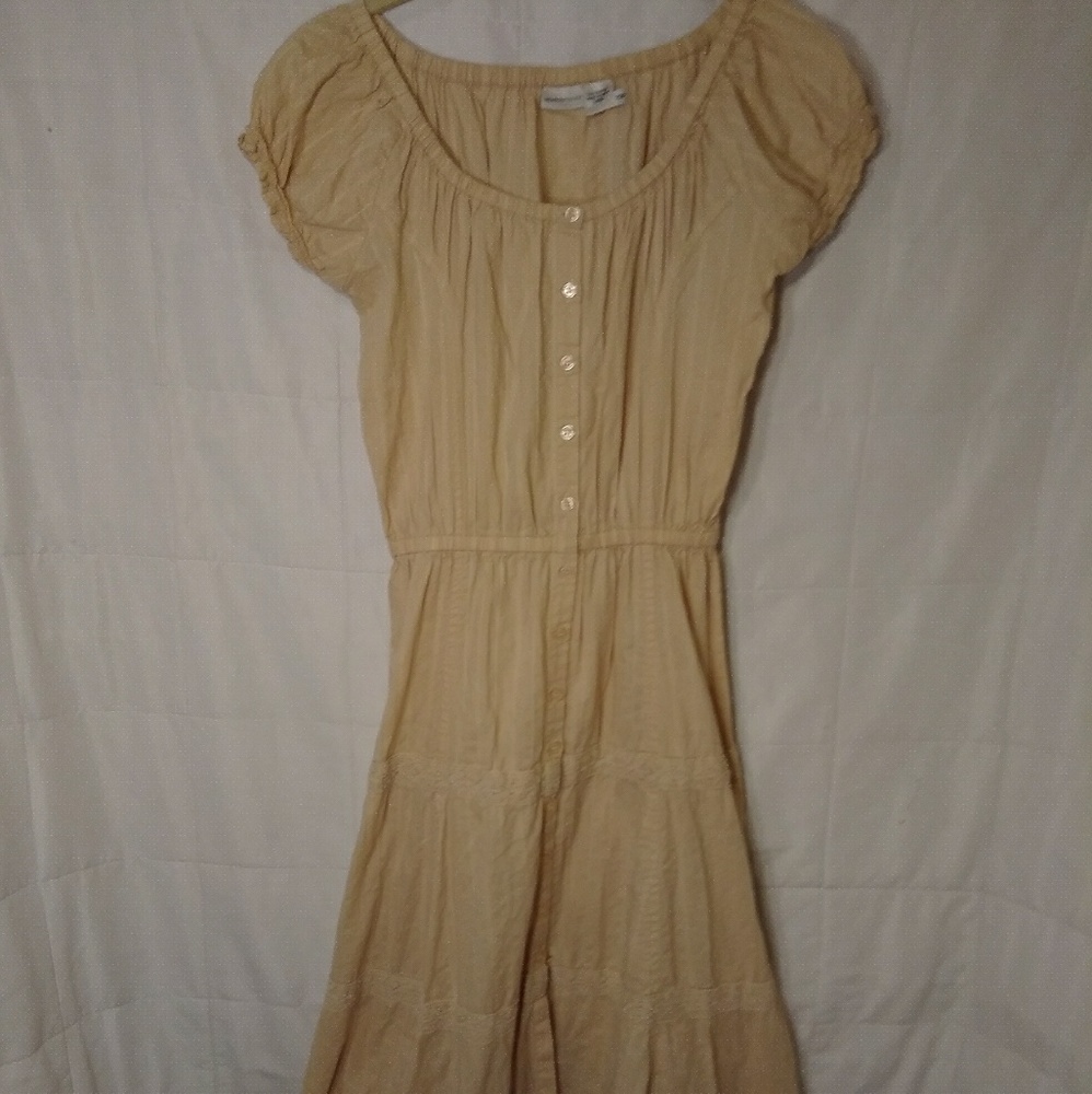 Newport News Boho Peasant Dress Full Length