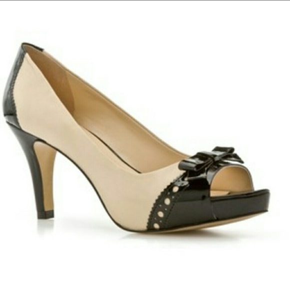 franco sarto peep toe heels