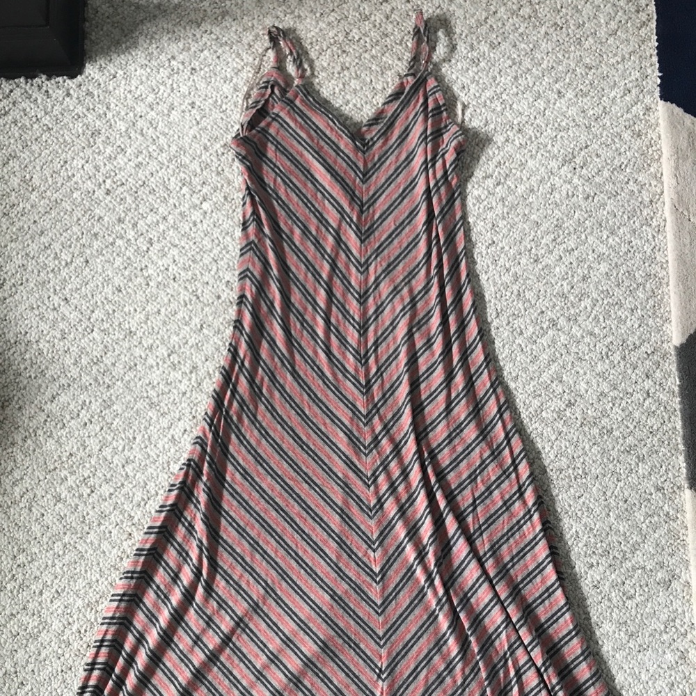 Striped maxi dress S