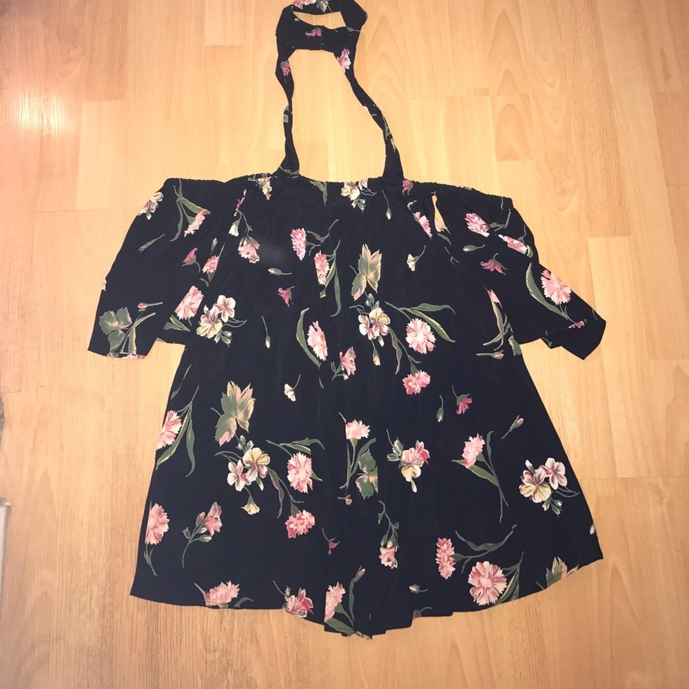 Flynn Skye Rose Print Mini Dress Size Small