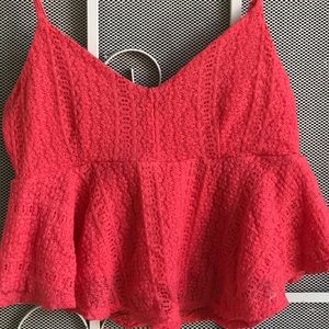 Never worn , pink . Baby doll