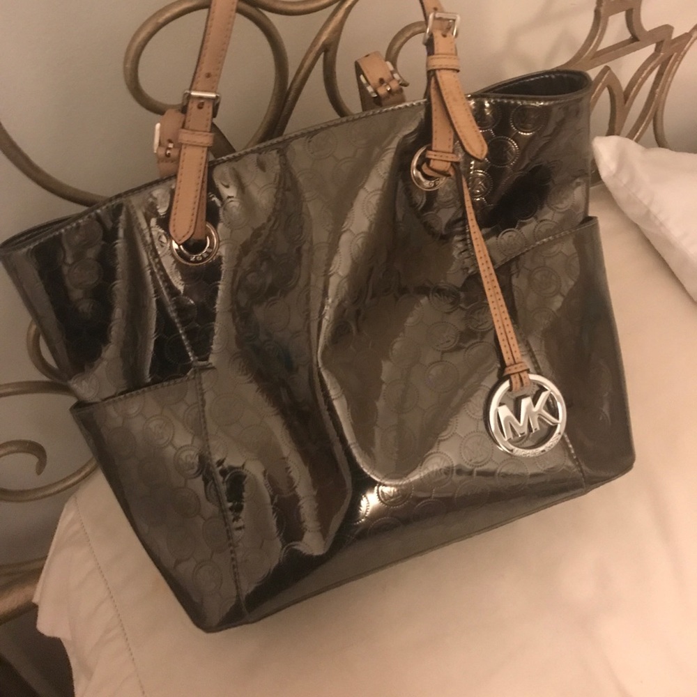 Authentic Michael Kors silver purse