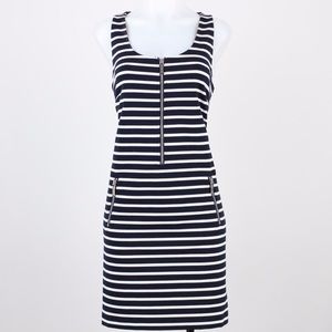Michael Kors navy and white stripe dress