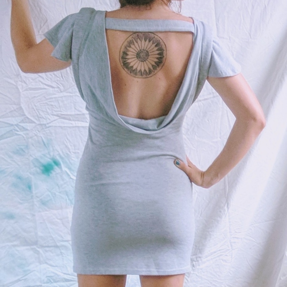 Mystree Gray Medium Cocktail Dress