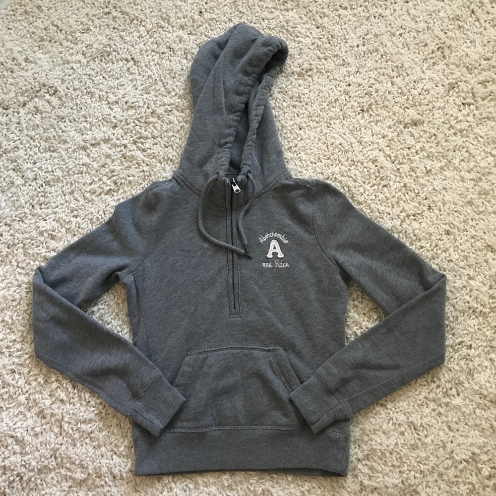 Abercrombie & Fitch gray Hoodie