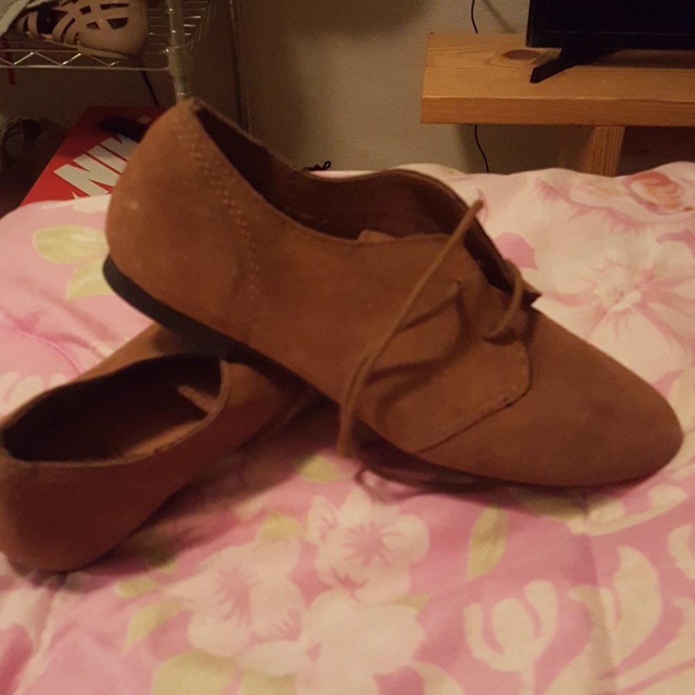 Suede brown shoes