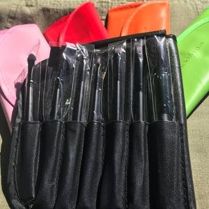 7 piece makeup brush set with case