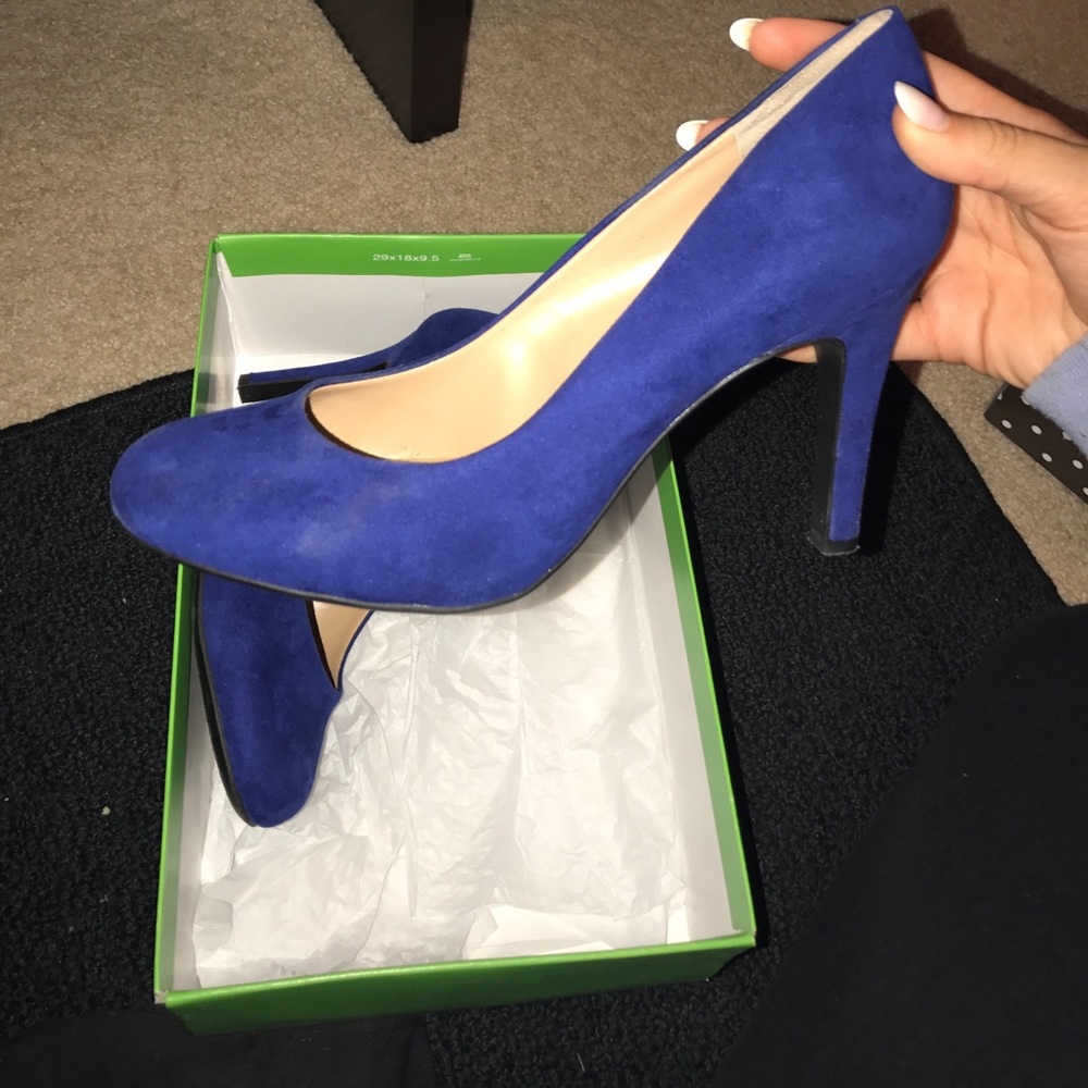 Cobalt Blue Heels - Picture 2 of 6