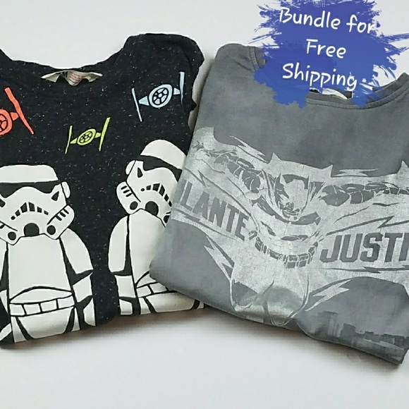 Batman vs Superman Tee and Starwars Tee🌻16🌻 - Picture 1 of 8