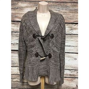 Dressbarn Large Cardigan Sweater Toggle Buttons