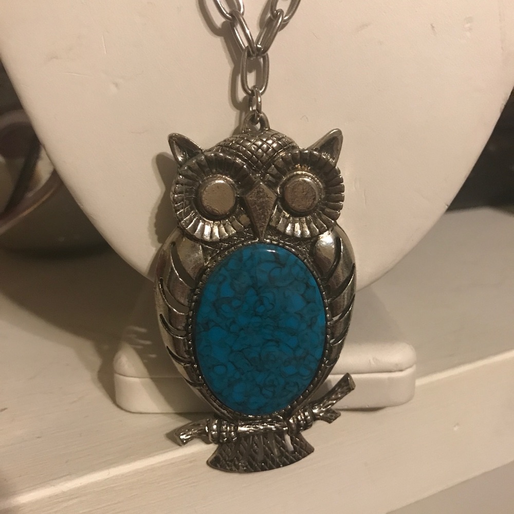 Vintage owl necklace