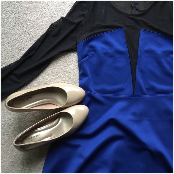 ❌ SOLD ❌ F21+ Black Mesh Fit & Flare Dress 🌸 - Picture 3 of 3