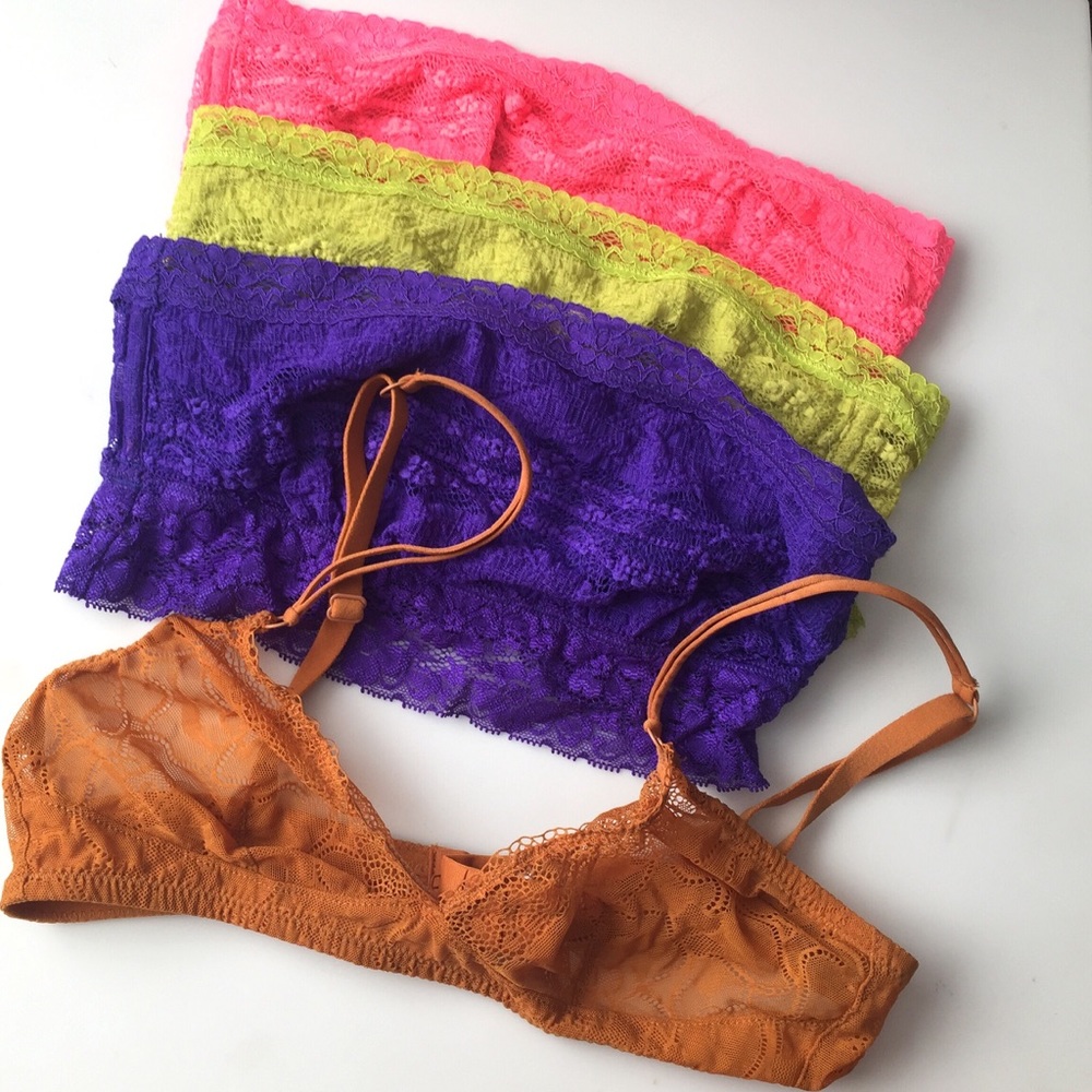4 Intimately Free by Free People Bralettes - Picture 1 of 3