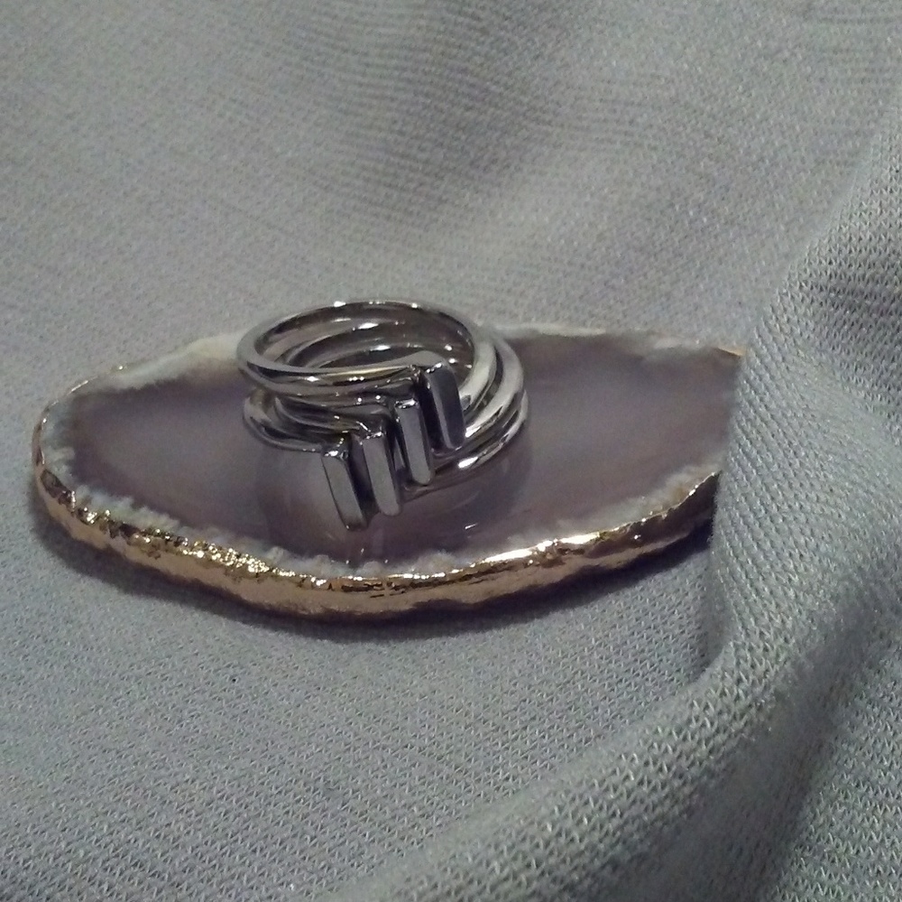 Silver Zag Stackable Ring - Picture 3 of 3