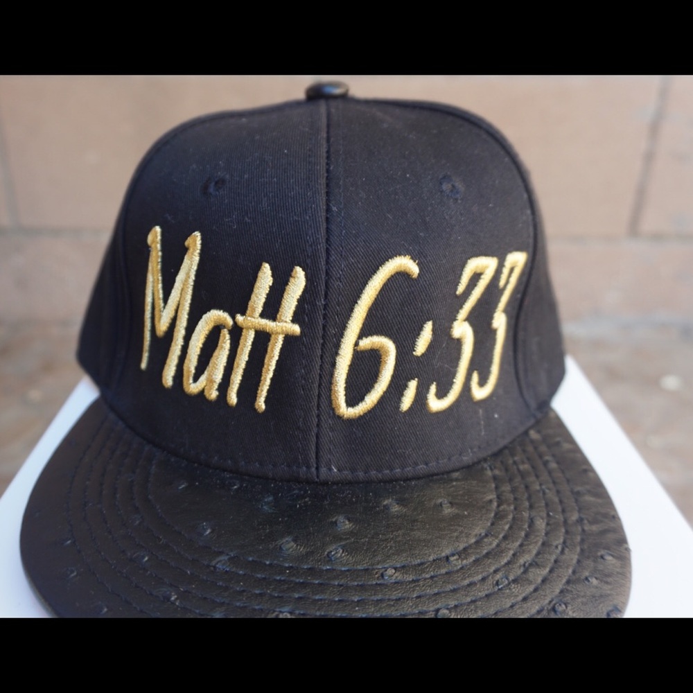 Faux Ostrich bill Matt 6:33 Kingdom Minded hat