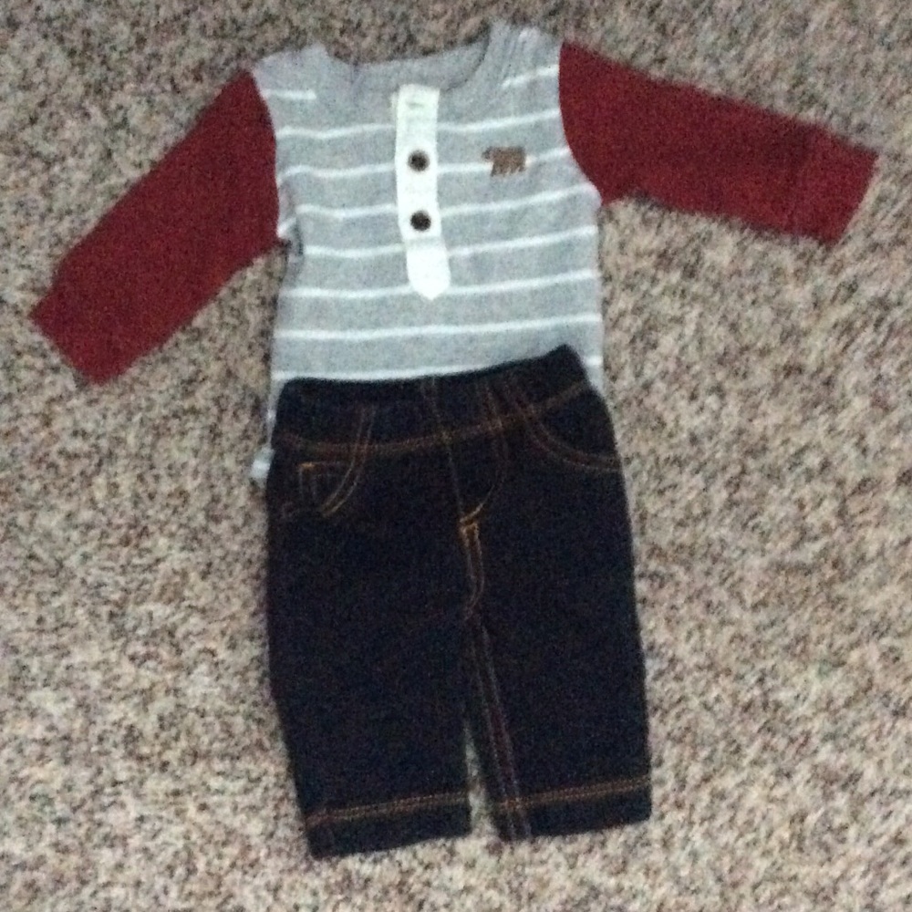 Carters shirt and pant.