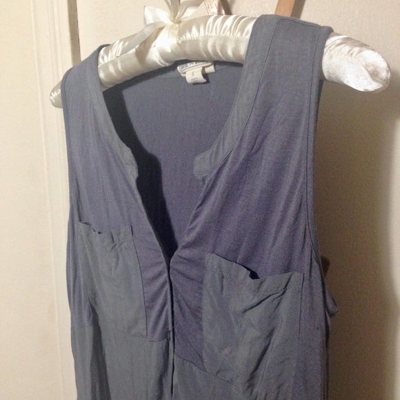 CONVERSE Gray Oversized Hi-Lo Tank Size Small - Picture 2 of 5