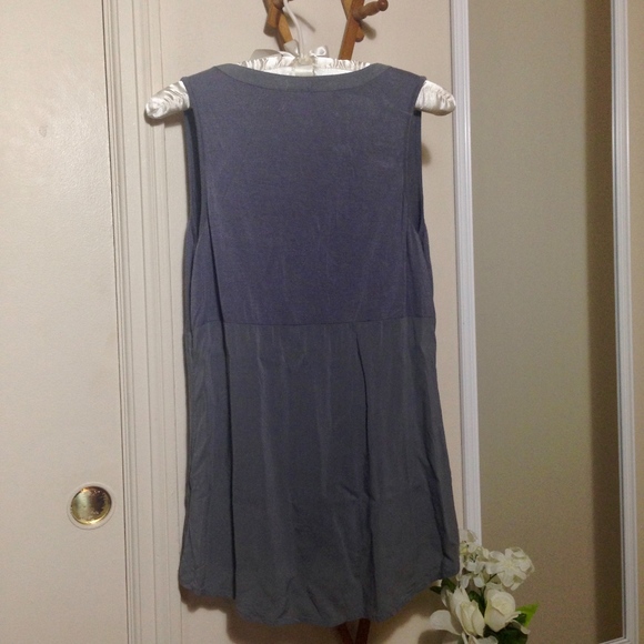 CONVERSE Gray Oversized Hi-Lo Tank Size Small - Picture 3 of 5