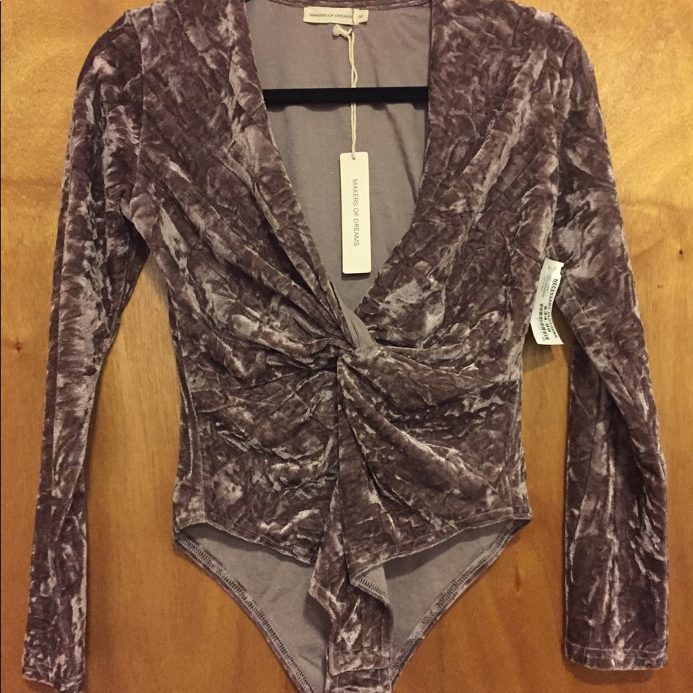 Makers Of Dreams deep v cross over body suit