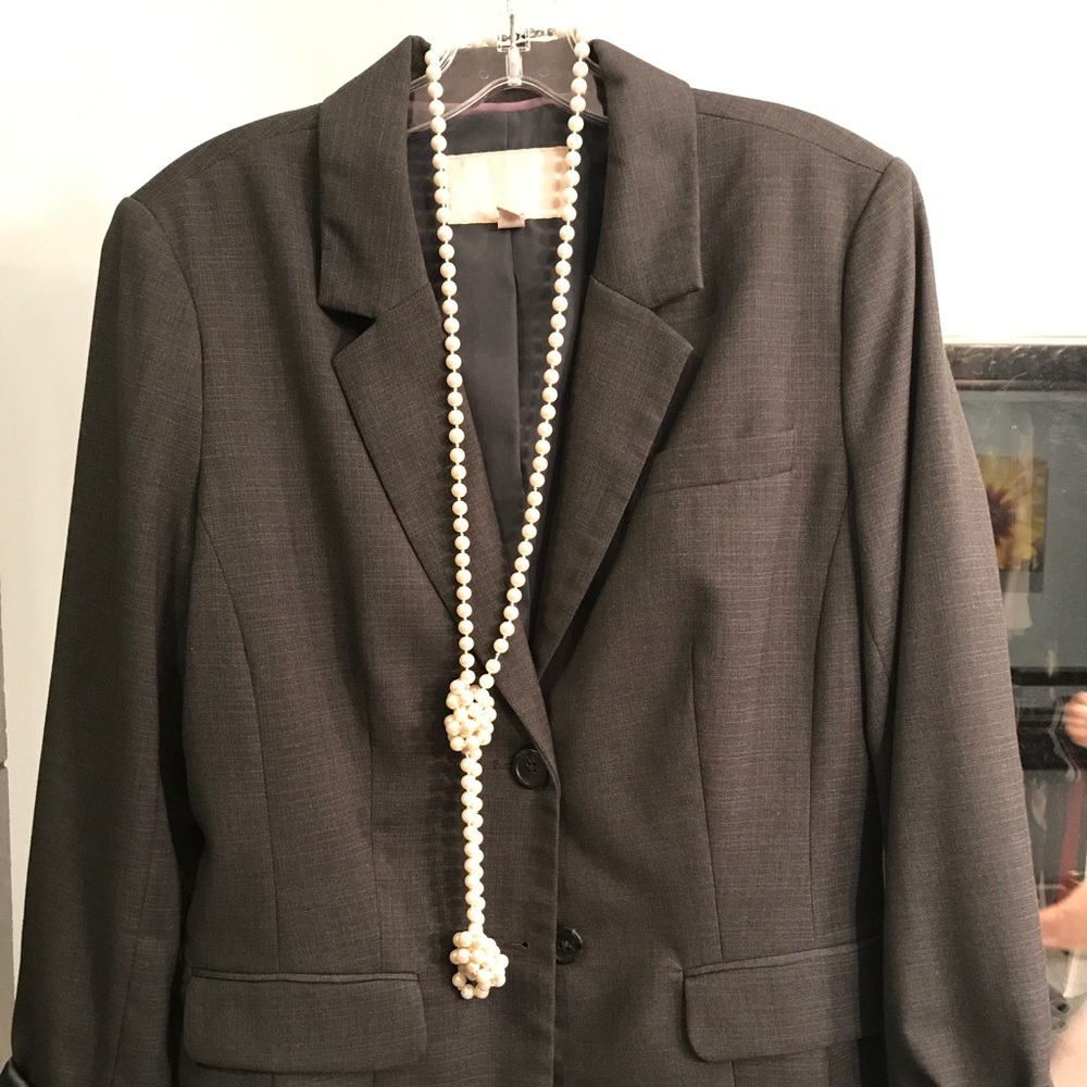 Classic Banana Republic Grey Blazer